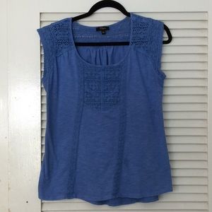 2 for $10 Blue Lace Tee, Size L